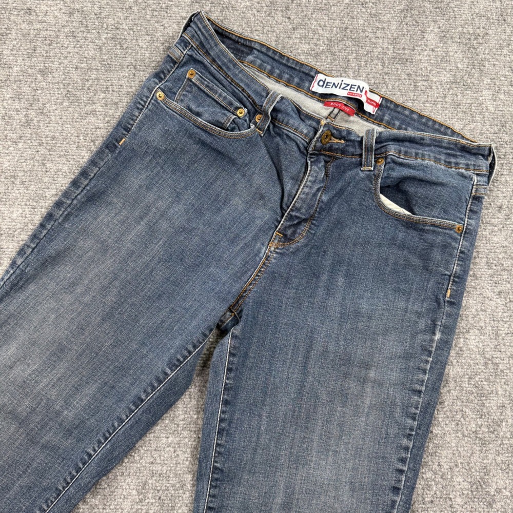 Denizen from Levis‎ Womens 16M Bootcut Jeans Blue Totally Shaping Raw Hem 0711